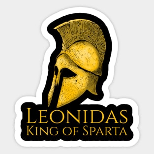 Ancient Classical Greek History Leonidas King Of Sparta Sticker